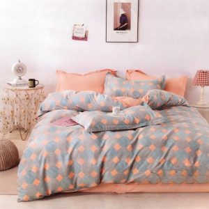 Lenjerie de pat 100% bumbac 6 piese – Set premium, confort natural pentru orice sezon | 1748-CV