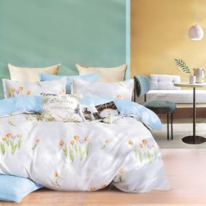 Lenjerie de pat 100% bumbac 6 piese – Set premium, confort natural pentru orice sezon | 1753-CV