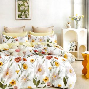 Lenjerie de pat 100% bumbac 6 piese – Set premium, confort natural pentru orice sezon | 1757-CV