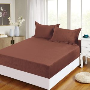 Set husă pat frotir 3 piese – Material absorbant, ușor de întreținut | 1758-CV