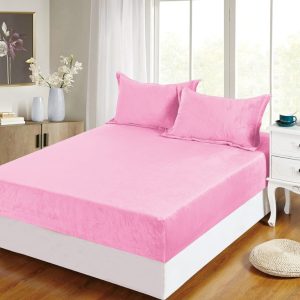 Set husă pat frotir 3 piese – Material absorbant, ușor de întreținut | 1764-CV