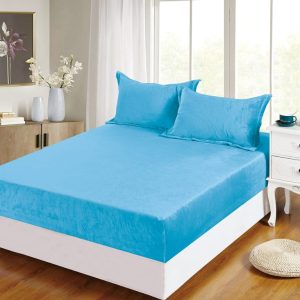 Set husă pat frotir 3 piese – Material absorbant, ușor de întreținut | 1767-CV