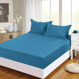 Set husă pat frotir 3 piese – Material absorbant, ușor de întreținut | 1768-CV