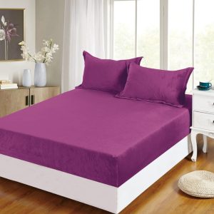 Set husă pat frotir 3 piese – Material absorbant, ușor de întreținut | 1772-CV