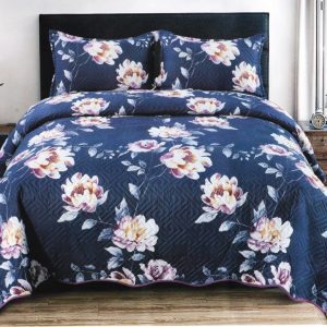 Set cuvertură matlasată bumbac 3 piese – Dormitor mereu ordonat | 1818-CV