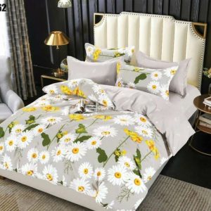 Lenjerie de Pat Finet 6 Piese din Bumbac 100% – Set Complet, Moale și Ușor de Întreținut | 1470-SE