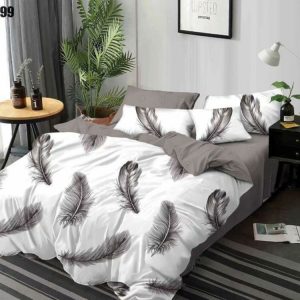 Lenjerie de Pat Finet 6 Piese din Bumbac 100% – Set Complet, Moale și Ușor de Întreținut | 1473-SE