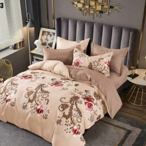 Lenjerie de Pat Finet 6 Piese din Bumbac 100% – Set Complet, Moale și Ușor de Întreținut | 1476-SE