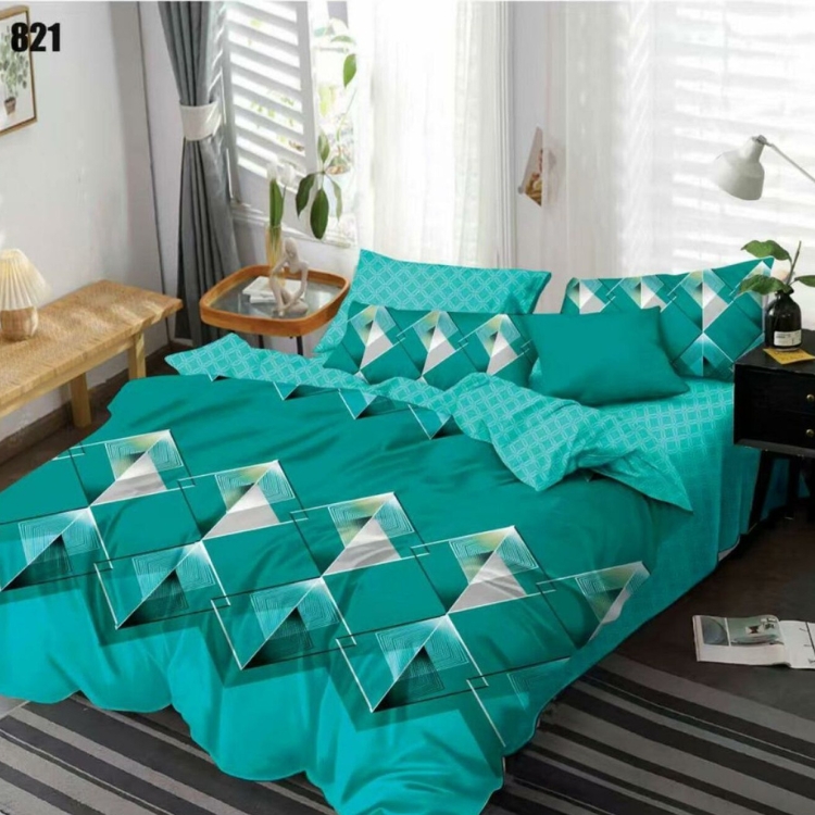 Lenjerie de Pat Finet 6 Piese din Bumbac 100% – Set Complet, Moale și Ușor de Întreținut | 1426-SE